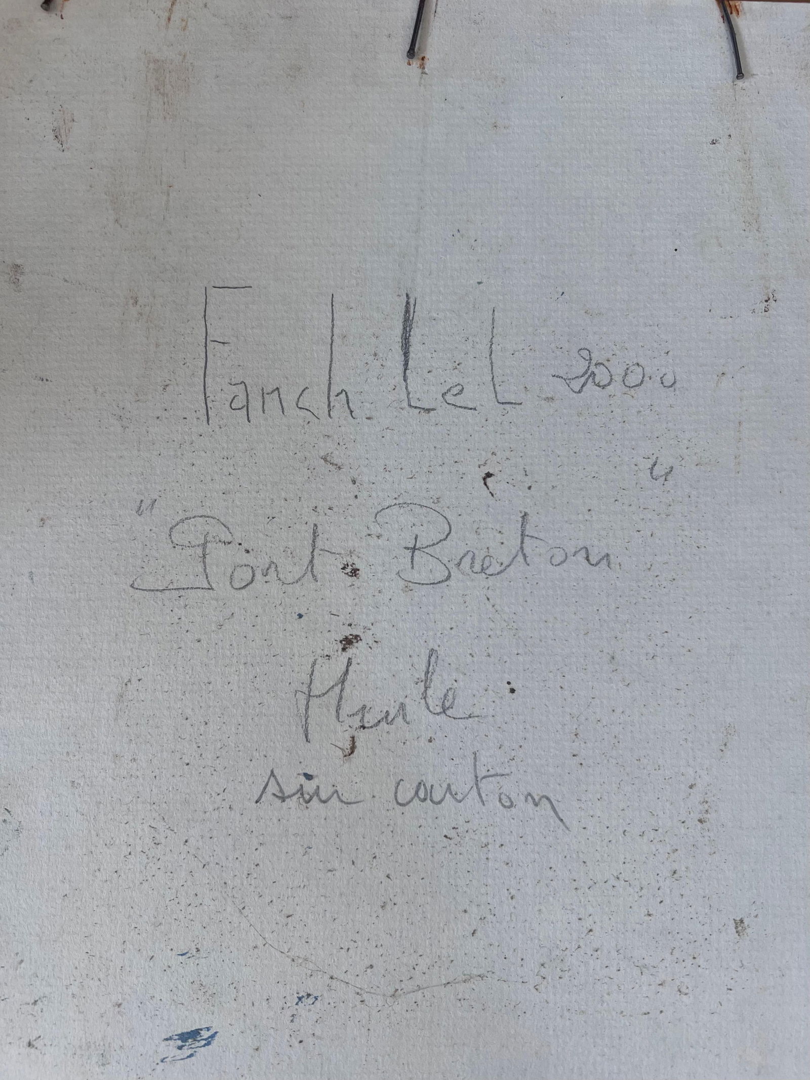 Fanch Lel; Quiet Grey Boat Harbour In Breton France French Framed Oil Landscape Painting - 7