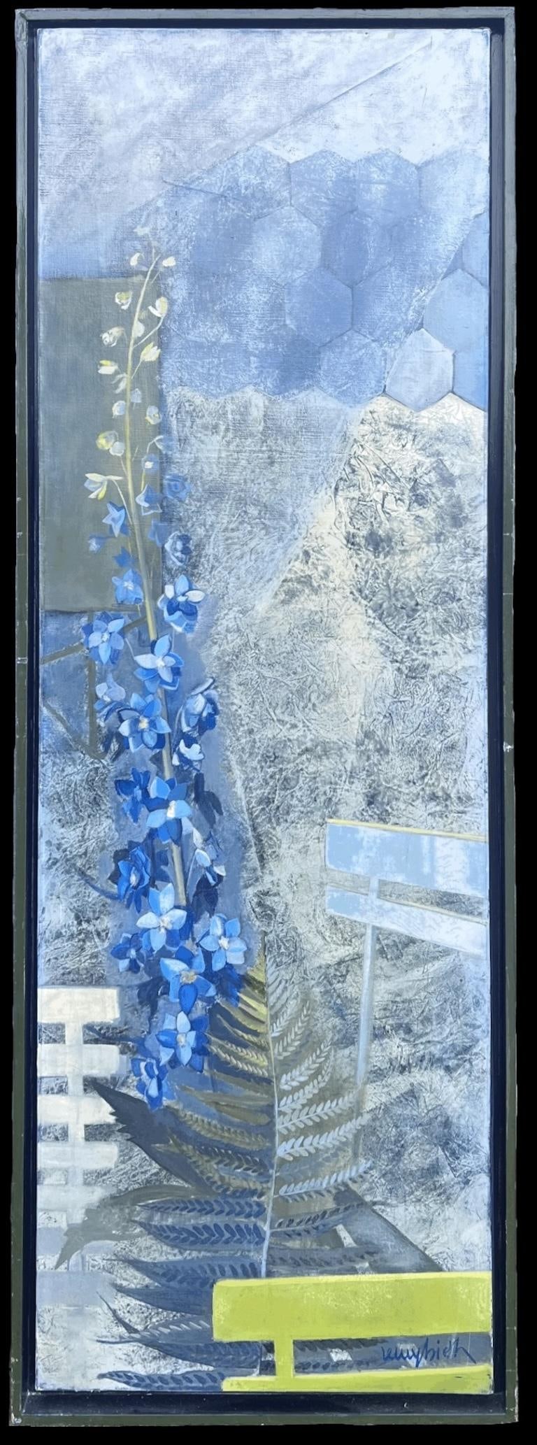 Michel REMY-RIETH; Large 1970's French Abstract Garden Plants Flowers Signed Original Oil Painting, (1 of 20)