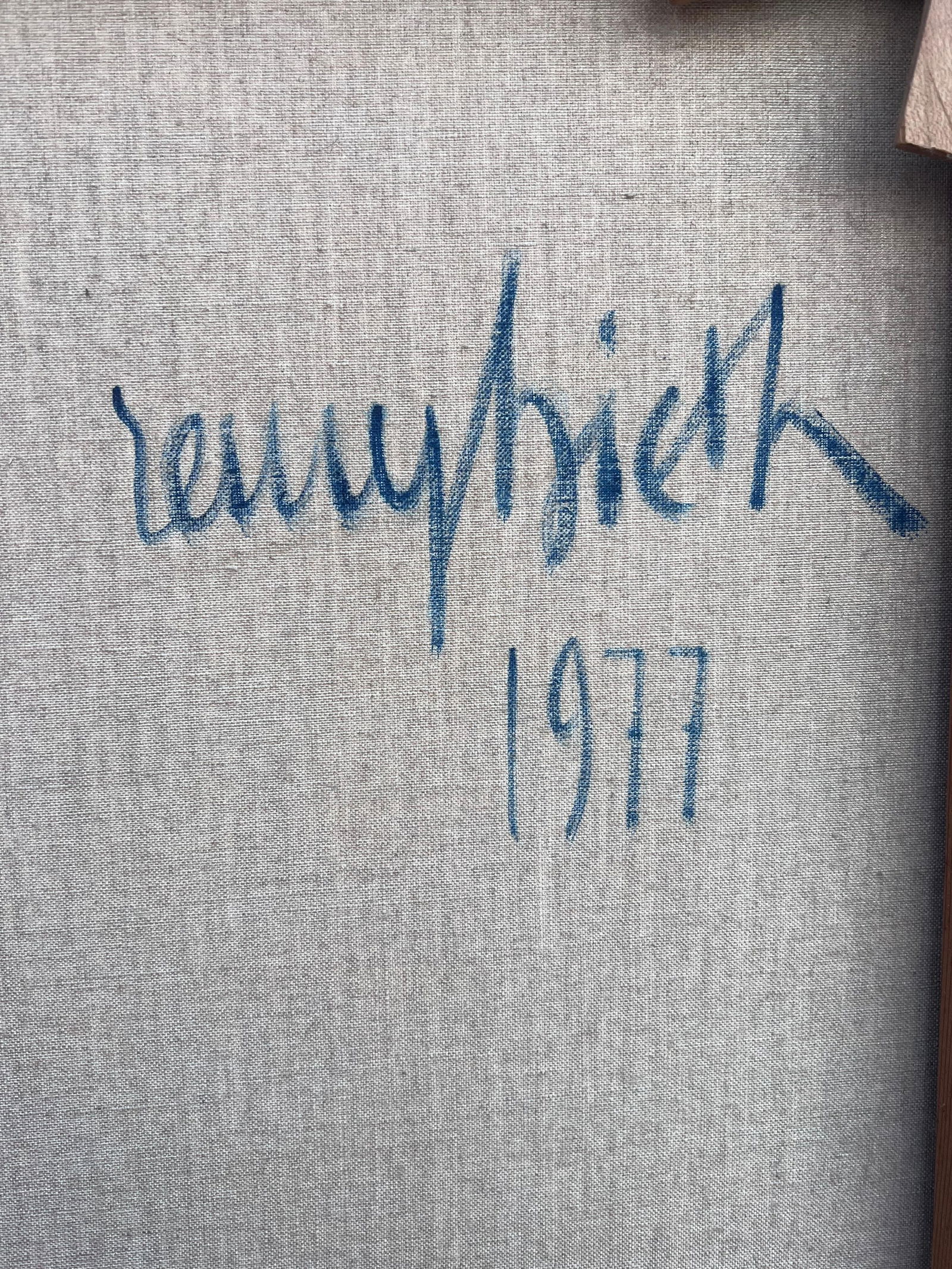 Michel REMY-RIETH; Large 1970's French Abstract Garden Plants Flowers Signed Original Oil Painting, - 3