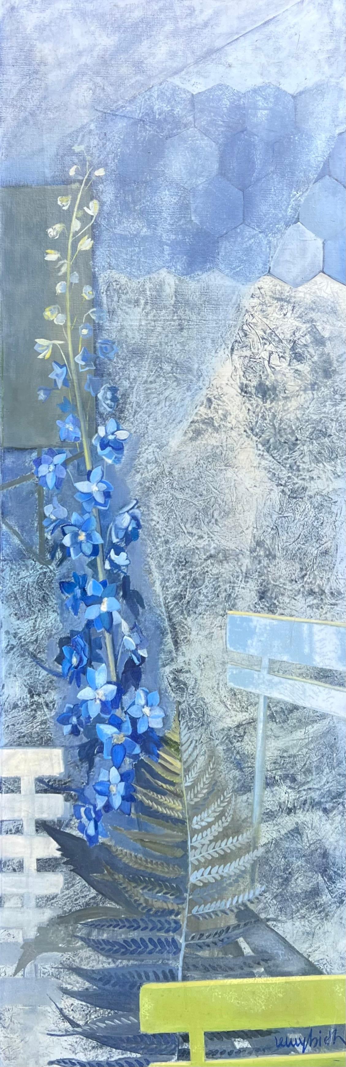 Michel REMY-RIETH; Large 1970's French Abstract Garden Plants Flowers Signed Original Oil Painting, - 8