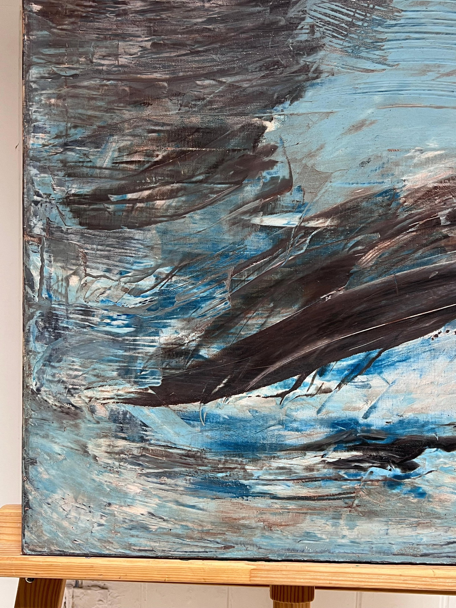 French School; Large French Abstract Oil Painting Palette Knife Original Mid 20th Century - 9