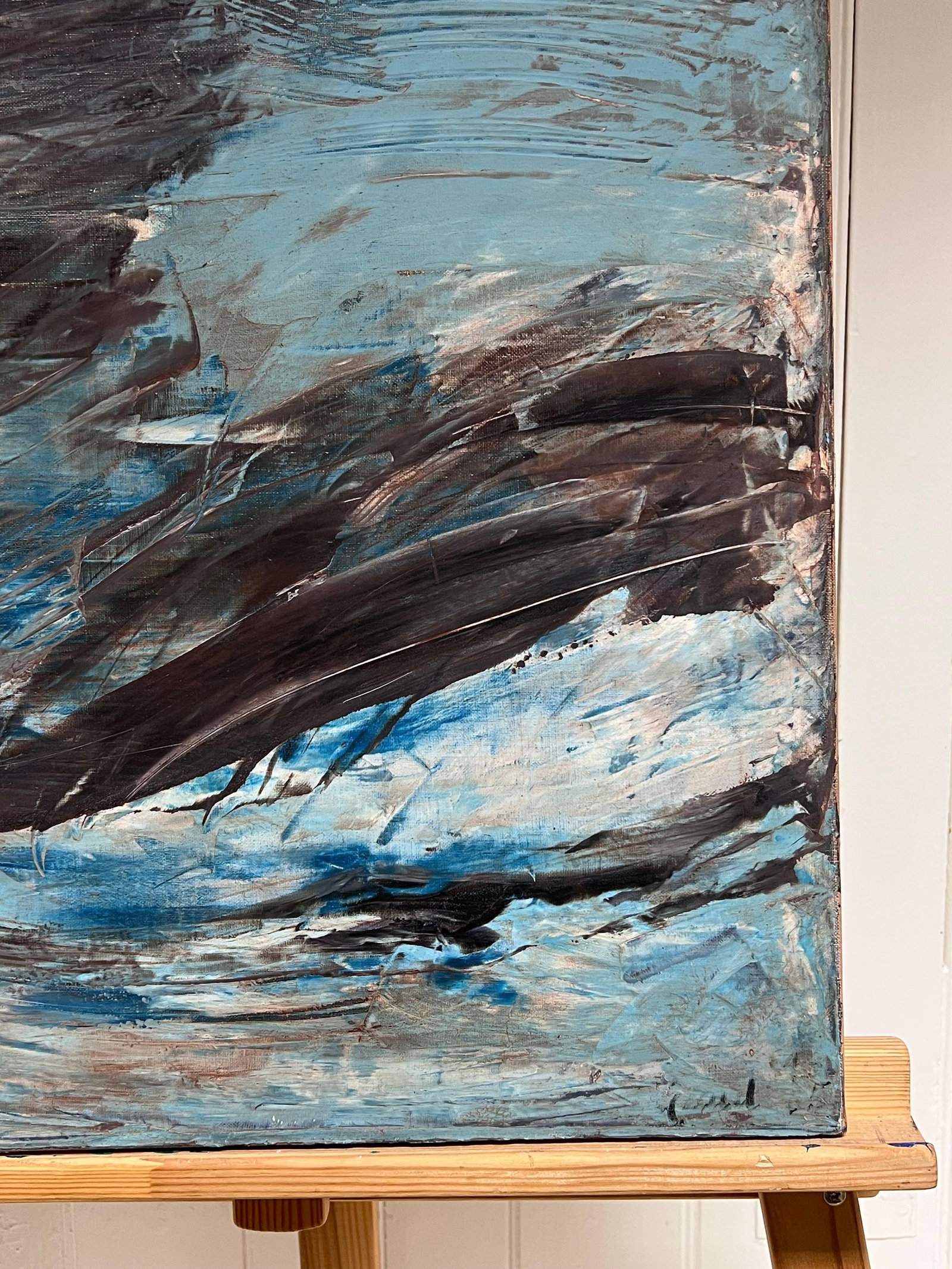 French School; Large French Abstract Oil Painting Palette Knife Original Mid 20th Century - 10