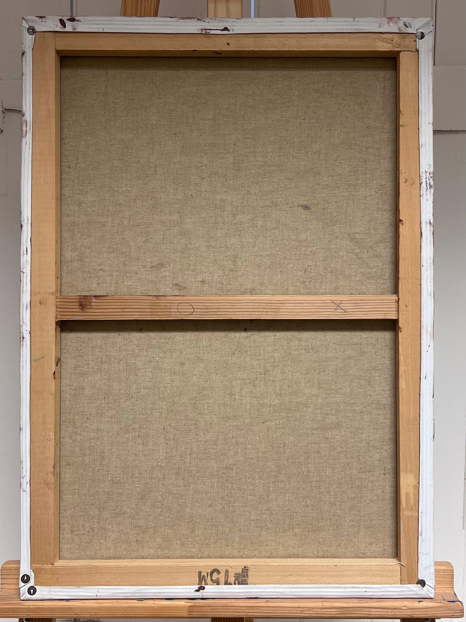 French School; Large French Abstract Oil Painting Palette Knife Original Mid 20th Century - 11