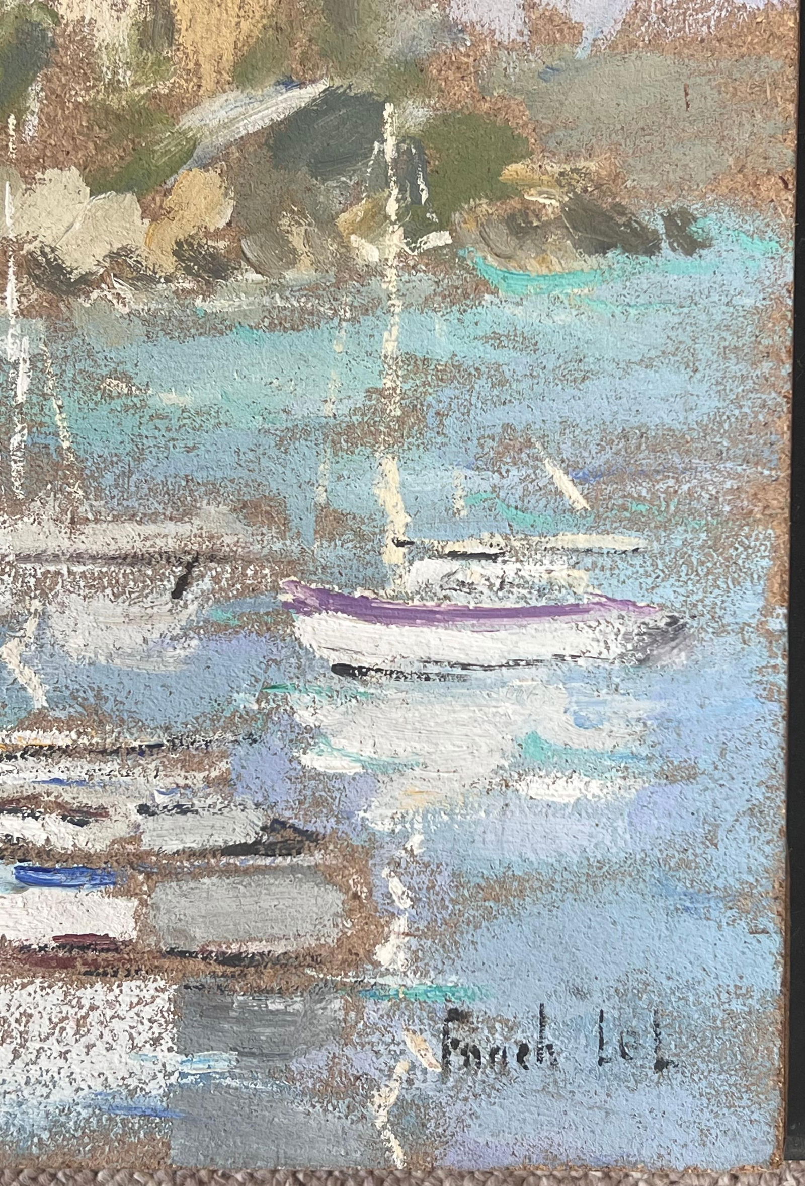 Fanch Lel; Still Fishing Harbour of Montauban France Impressionist French Oil Painting - 7