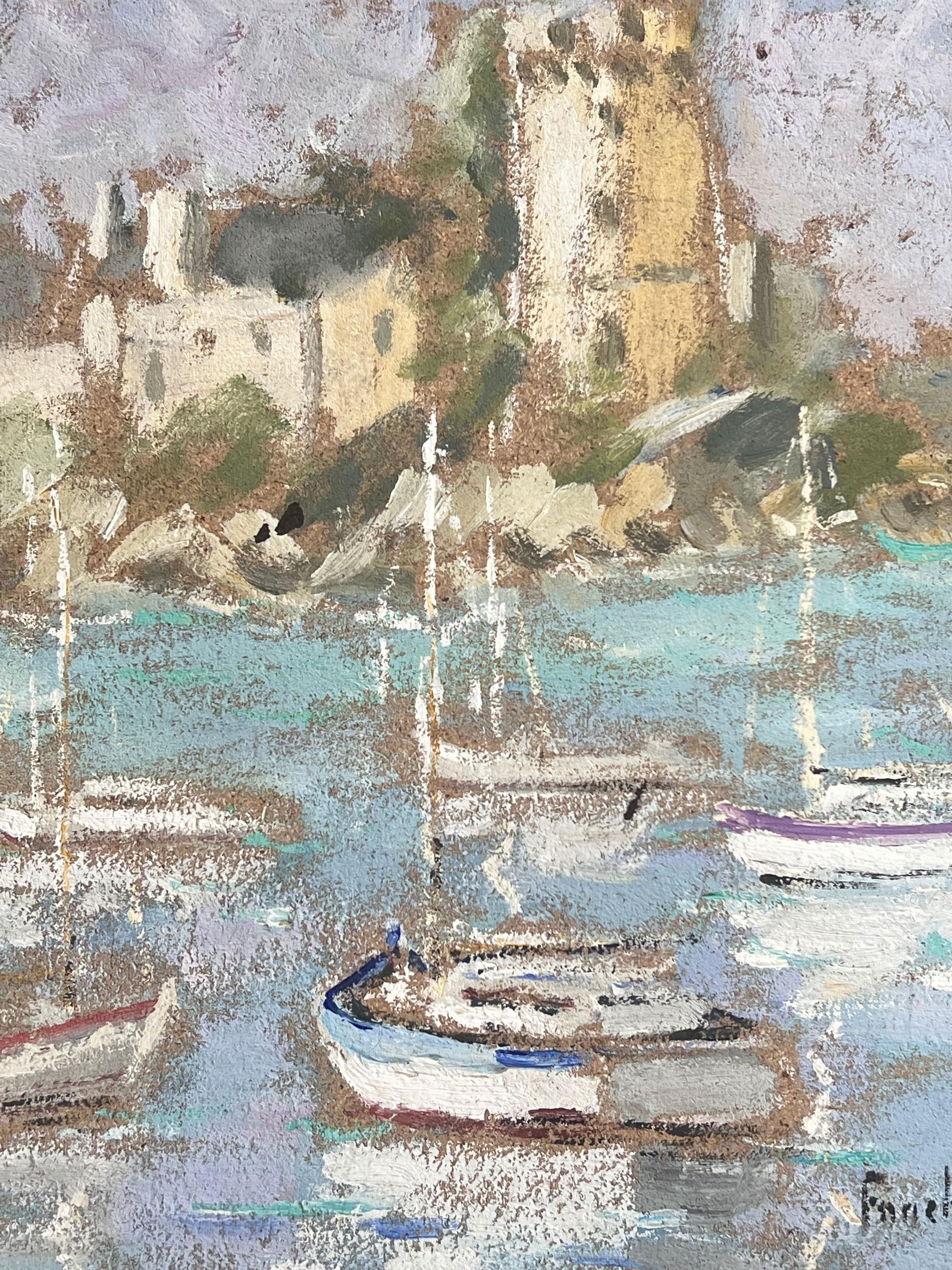 Fanch Lel; Still Fishing Harbour of Montauban France Impressionist French Oil Painting - 8