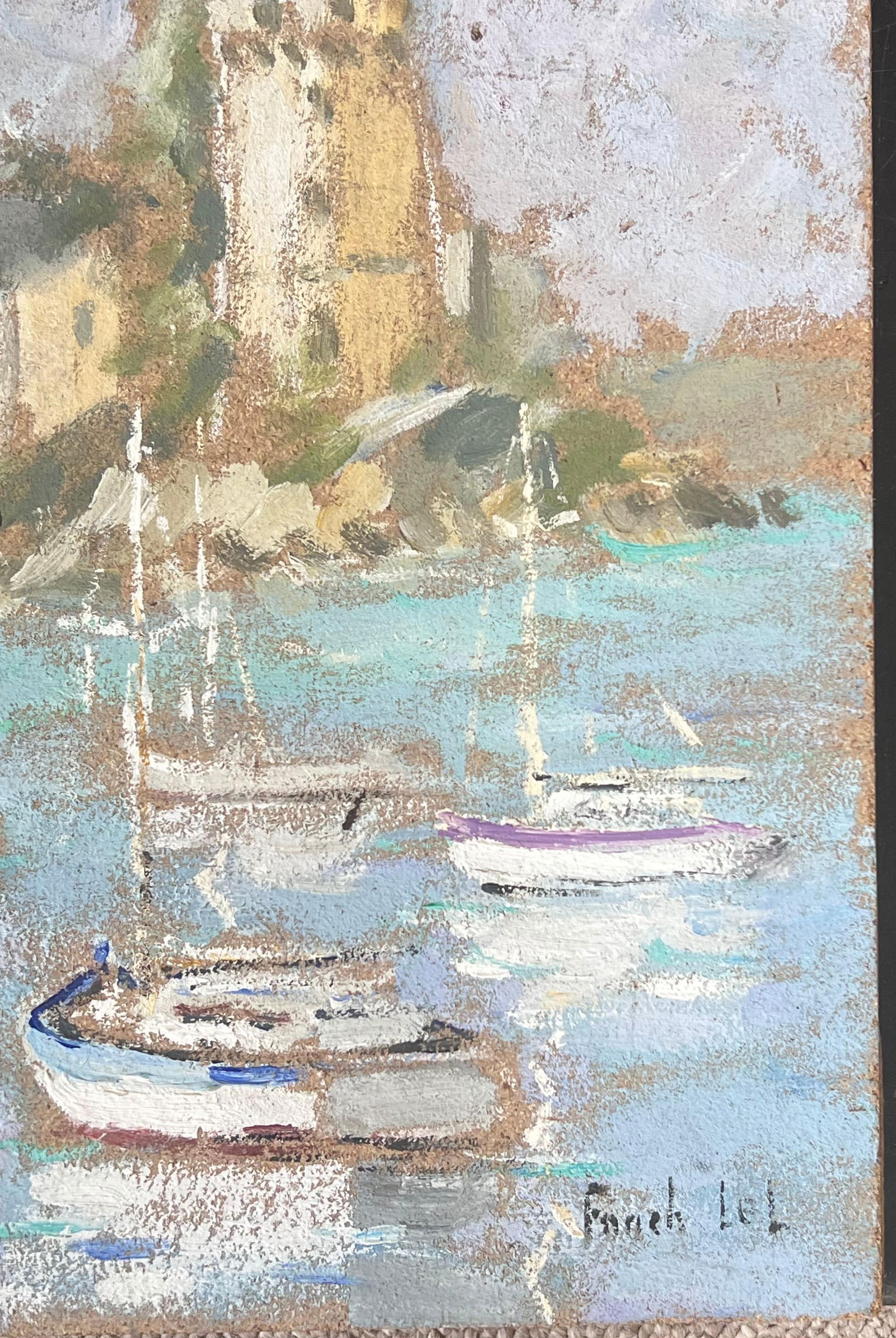 Fanch Lel; Still Fishing Harbour of Montauban France Impressionist French Oil Painting - 10