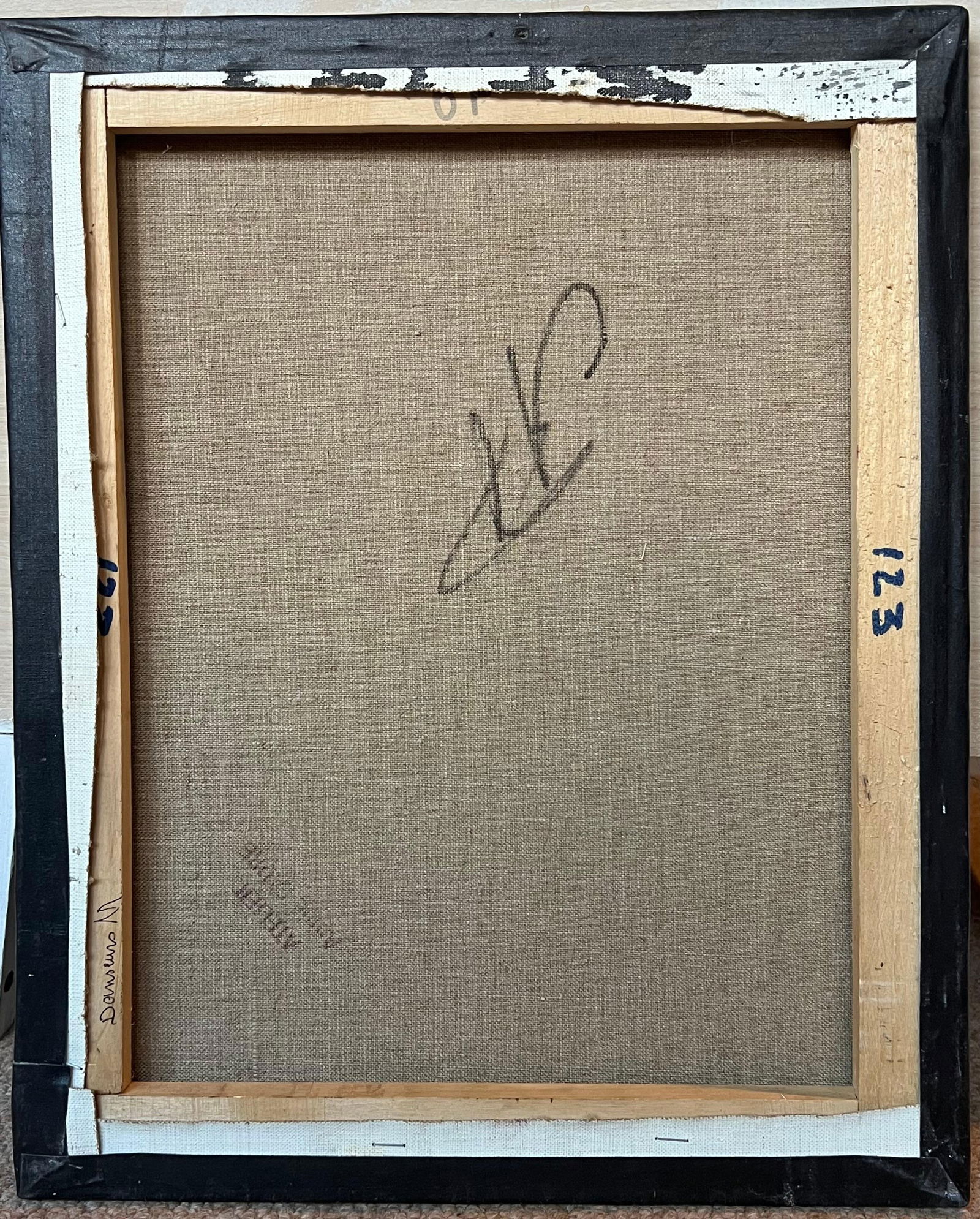 Annie Faure; 20th Century French Oil Swan Like Ballerina and Partner Dancing in Purple Haze - 3