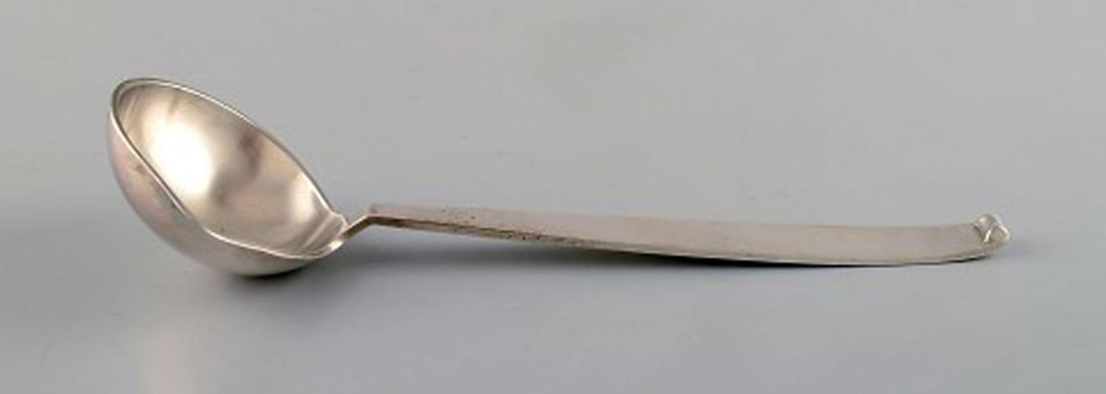 Evald Nielsen no. 29. Sauce spoon in full silver. 1930s. - 2