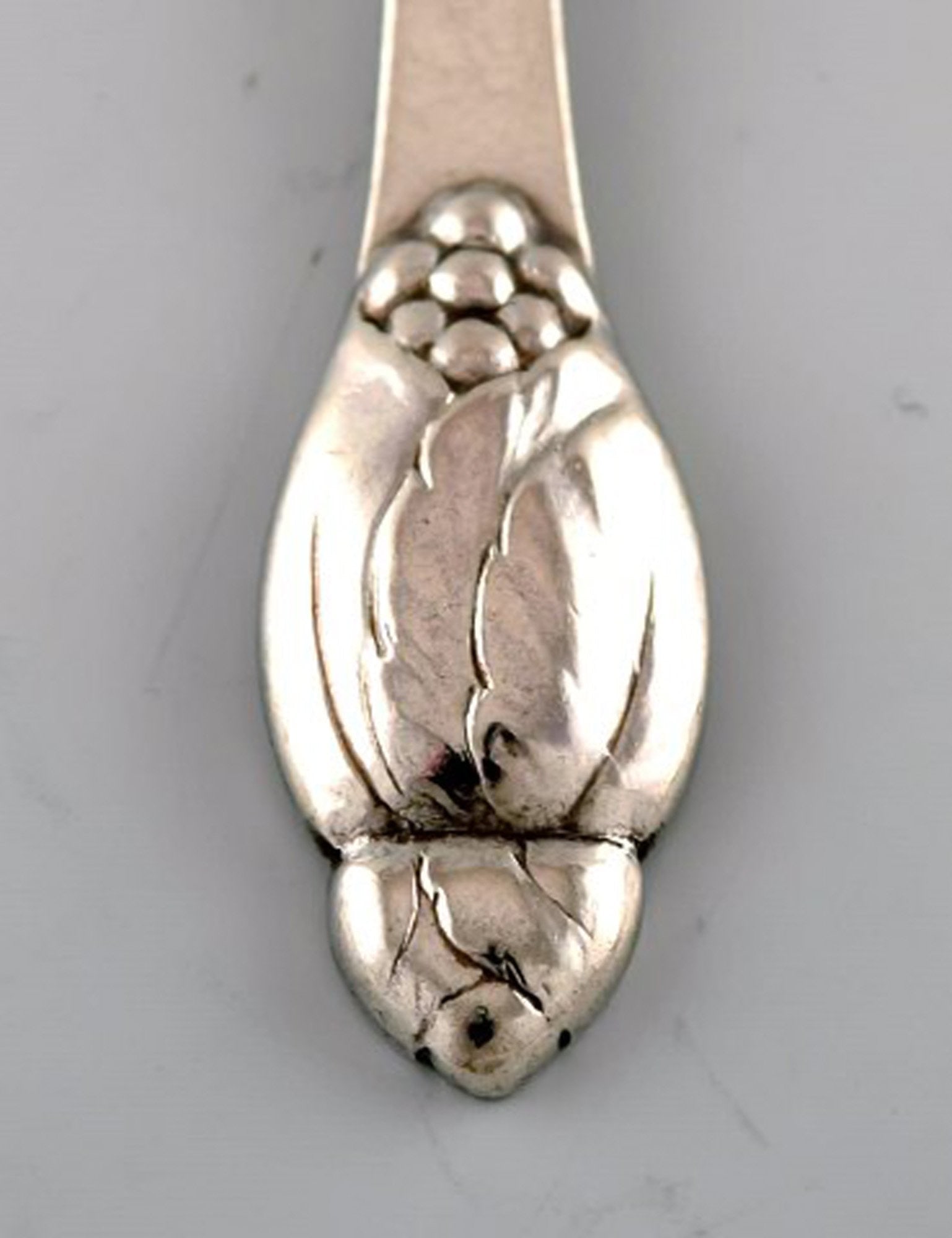 Evald Nielsen number 6, tea spoon in full silver. 1928. 5 pieces in stock. - 2