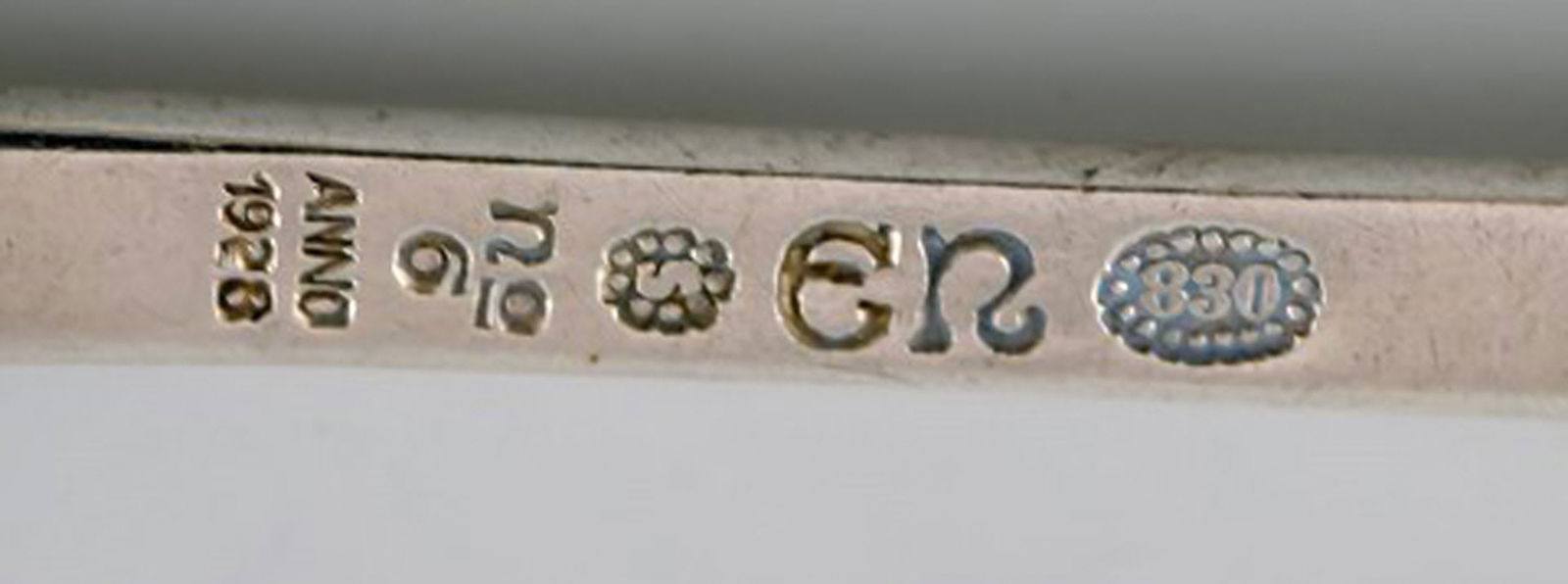 Evald Nielsen number 6, tea spoon in full silver. 1928. 5 pieces in stock. - 4