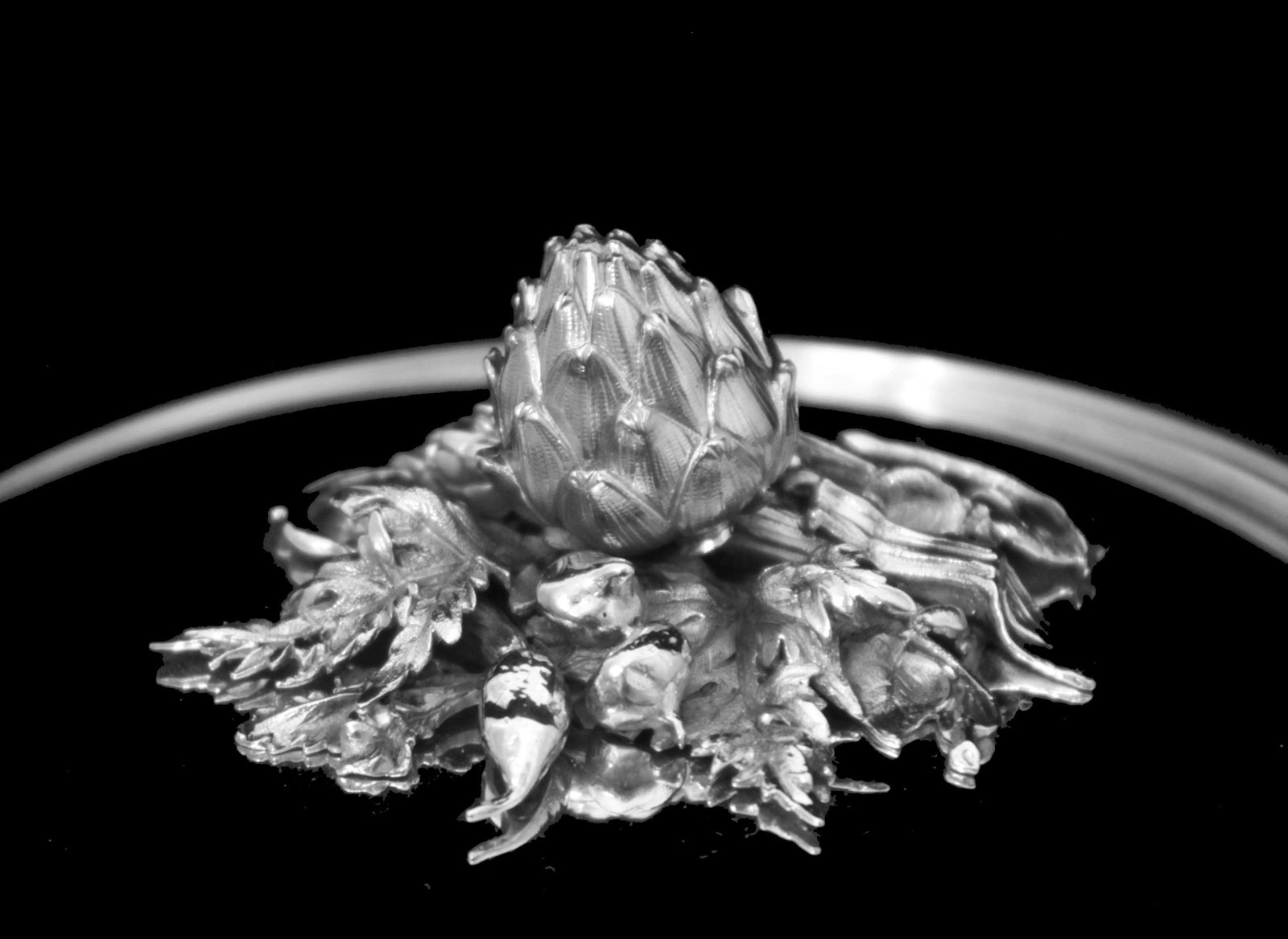 Puiforcat (Hermes) 2pc. Louis XVI Covered 950 Sterling Silver Vegetable Server / Tureen - Like New ! - 10