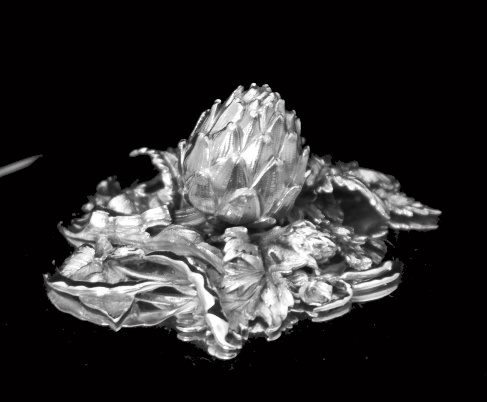 Puiforcat (Hermes) 2pc. Louis XVI Covered 950 Sterling Silver Vegetable Server / Tureen - Like New ! - 9