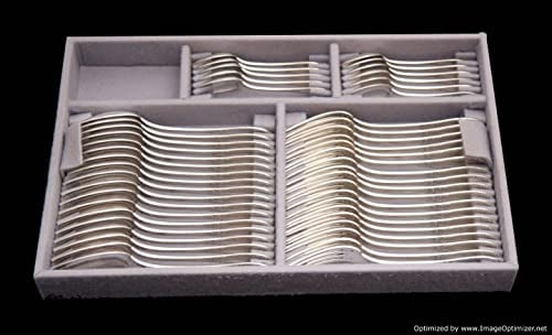 LAPPARRA FRENCH ANTIQUE STERLING SILVER FLATWARE SET, 111pcs. (SERVICE FOR 18), LOUIS XVI, CHEST, - 7