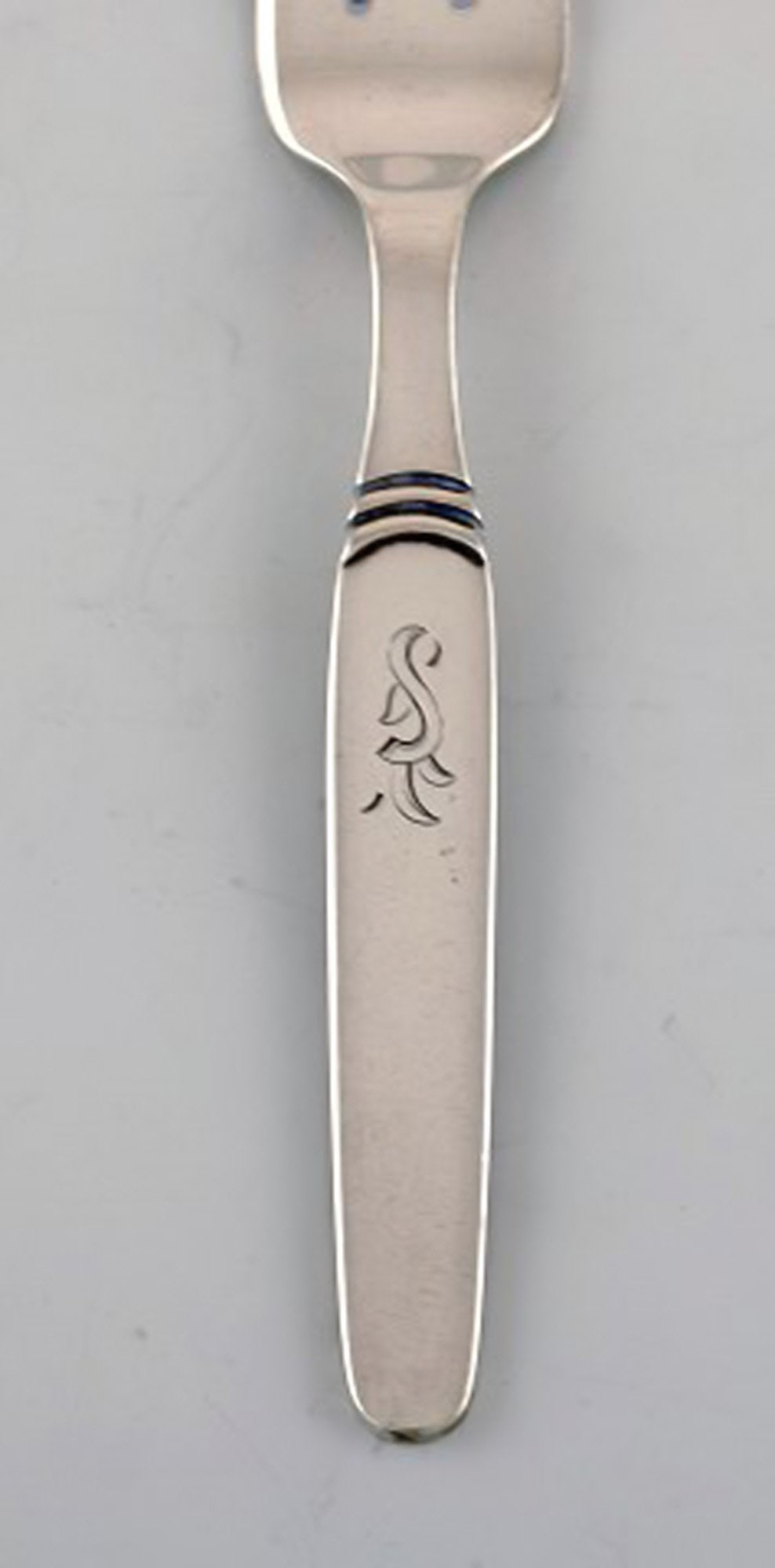 Hans Hansen silver cutlery number 16. Twelve art deco pastry forks in silver (830). Dated 1942. - 3