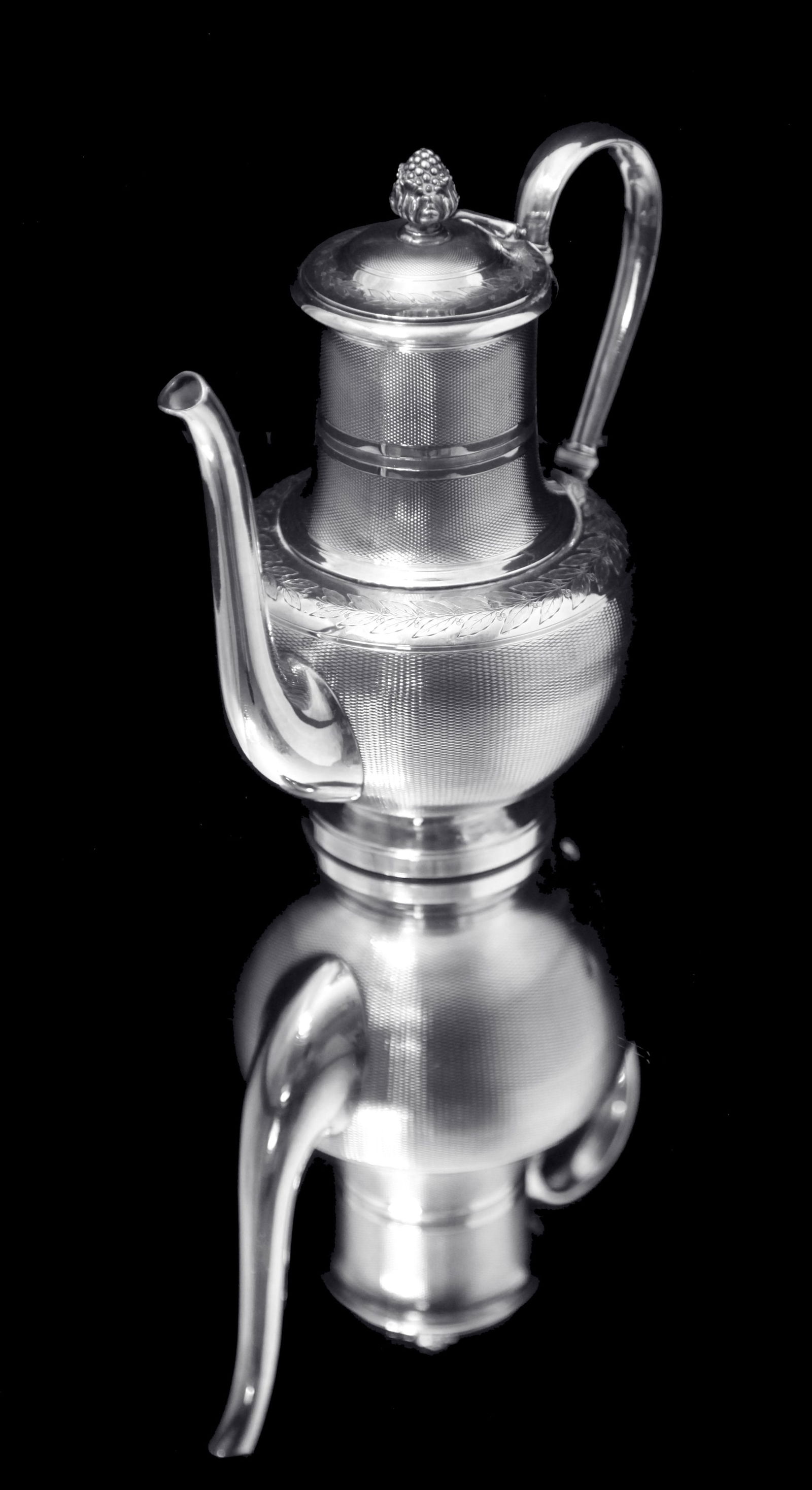 Odiot - 6pc. Antique French Sterling Silver Tea Set, Like New Condition, 1890s. - 7