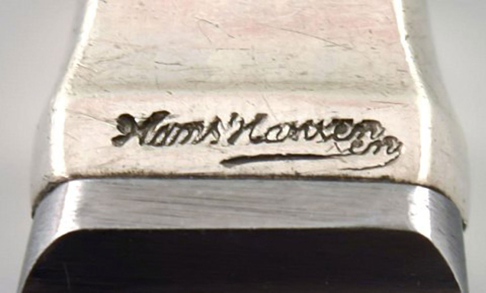 Hans Hansen silverware number 5, dinner knife in sterling silver. - 4