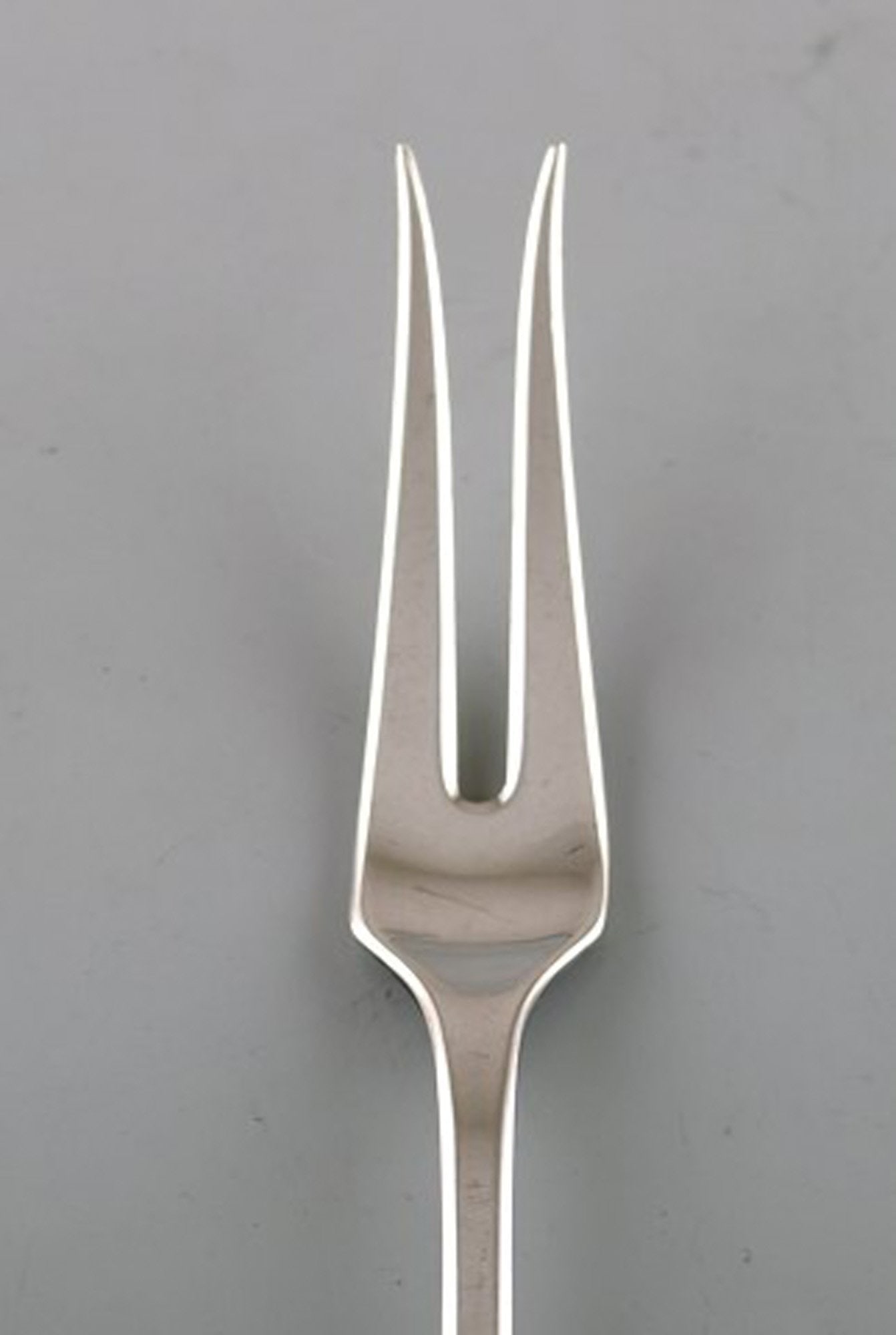 Hans Hansen silver cutlery. "Susanne" sterling silver forks. Danish design, mid 20th century. - 2