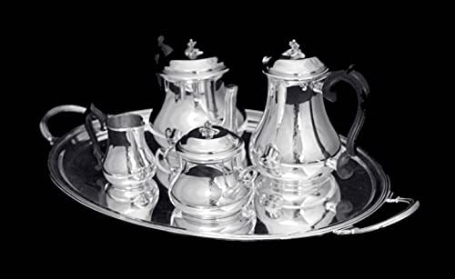 PUIFORCAT (HERMES) & TETARD - 5pc LOUIS XVI STERLING SILVER TEA SET MUSEUM QUALITY 1850-1899 - 2