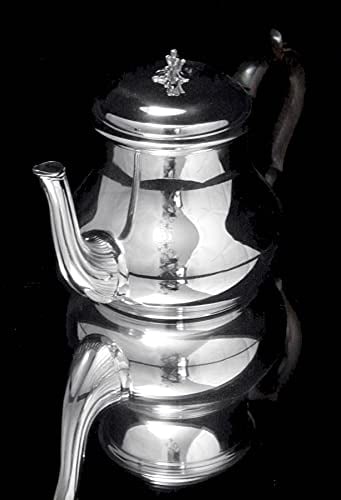 PUIFORCAT (HERMES) & TETARD - 5pc LOUIS XVI STERLING SILVER TEA SET MUSEUM QUALITY 1850-1899 - 8