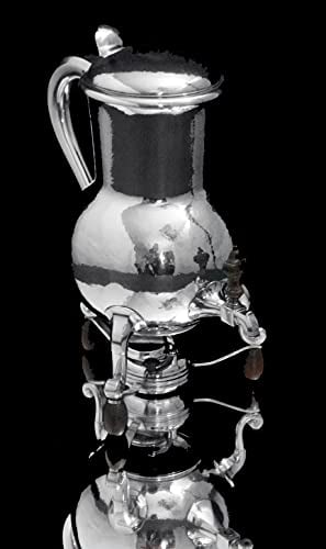 PUIFORCAT (HERMES) 6pc. 950 STERLING SILVER HAMMER FINISH ART DECO TEA / COFFEE SET - 1920s - 3