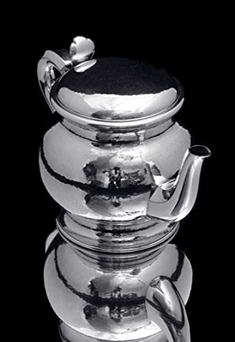 PUIFORCAT (HERMES) 6pc. 950 STERLING SILVER HAMMER FINISH ART DECO TEA / COFFEE SET - 1920s - 6