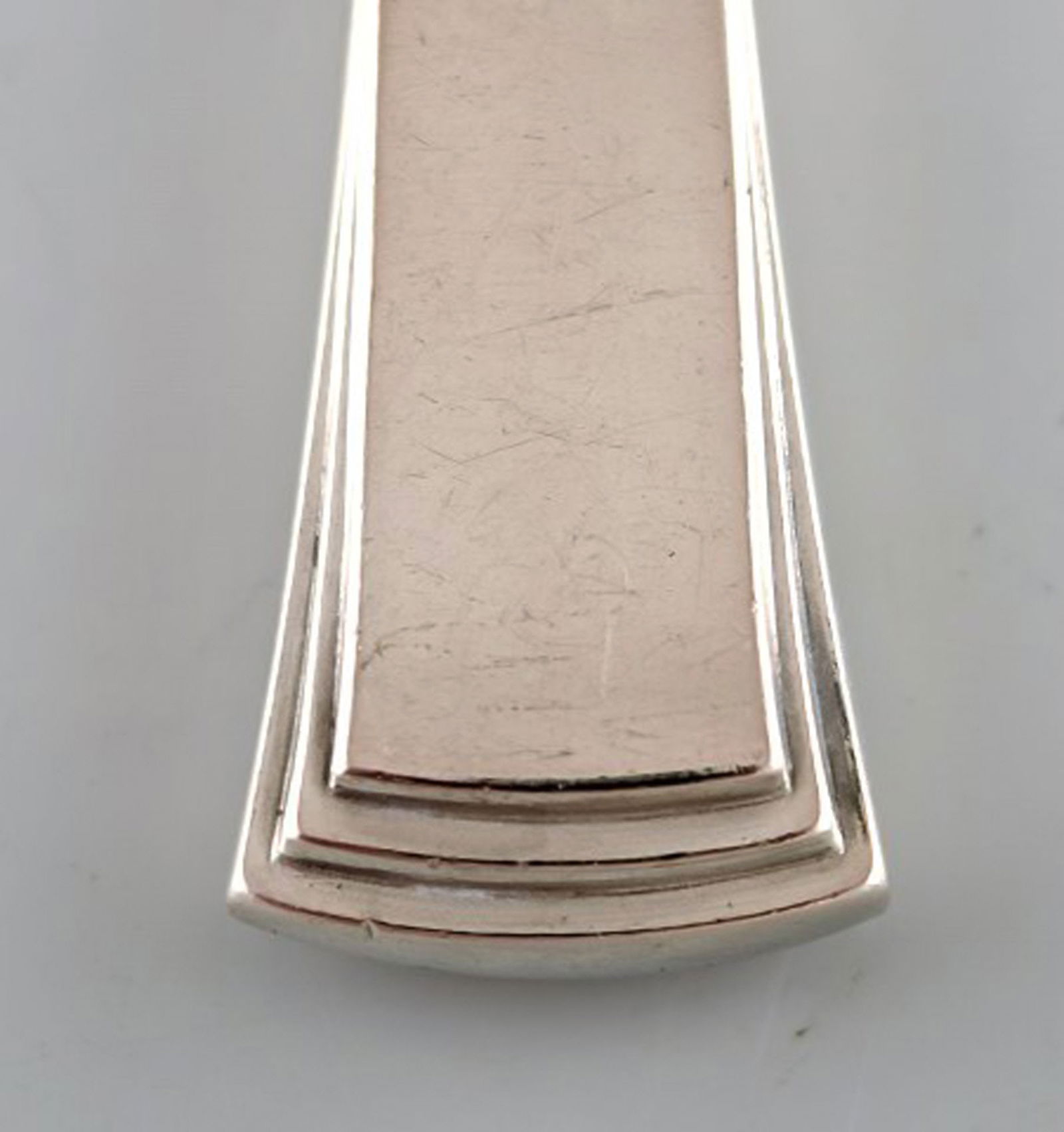 Evald Nielsen number 32 salad set in silver (830) and stainless steel. - 3