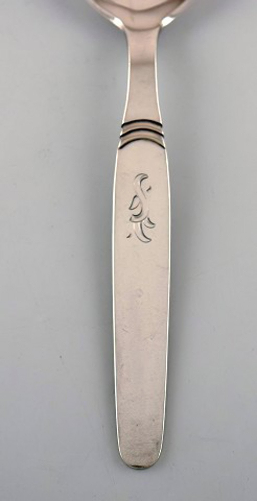 Hans Hansen silver cutlery number 16. Complete art deco lunch service for twelve people. Danish - 3