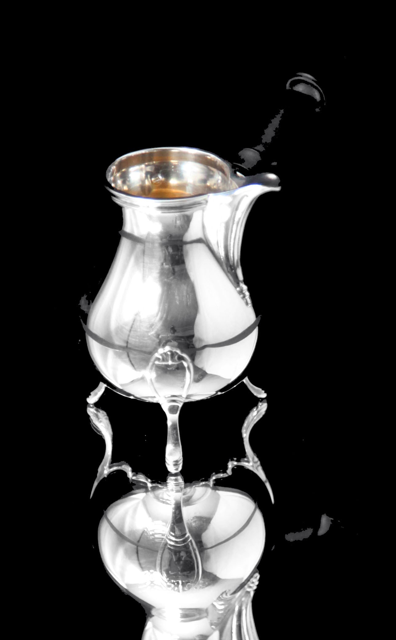 Odiot Henin - 5pc. Antique French 950 Sterling Silver Louis XVI Tea Set with Serving Tray - Museum - 14