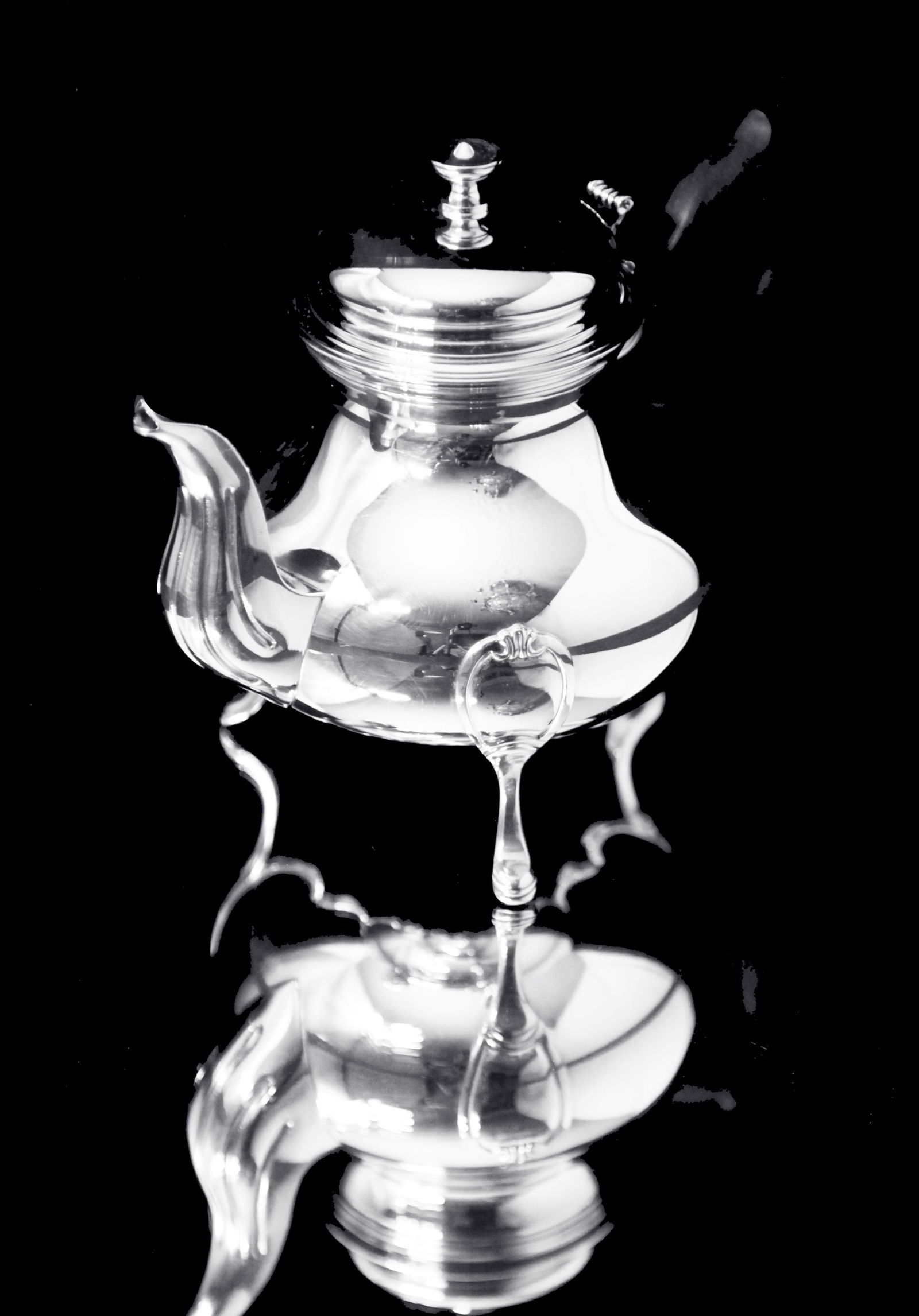 Odiot Henin - 5pc. Antique French 950 Sterling Silver Louis XVI Tea Set with Serving Tray - Museum - 5