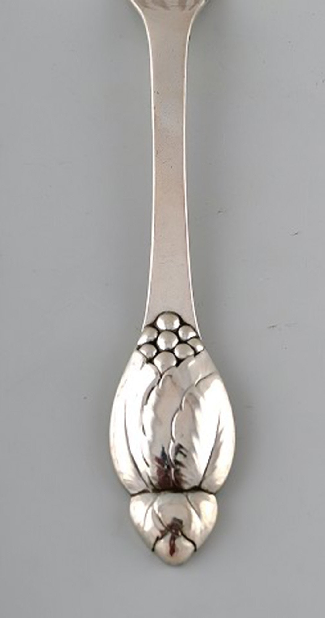 Evald Nielsen number 6, lunch fork in all silver. 1920's. Eight pieces in stock. - 2