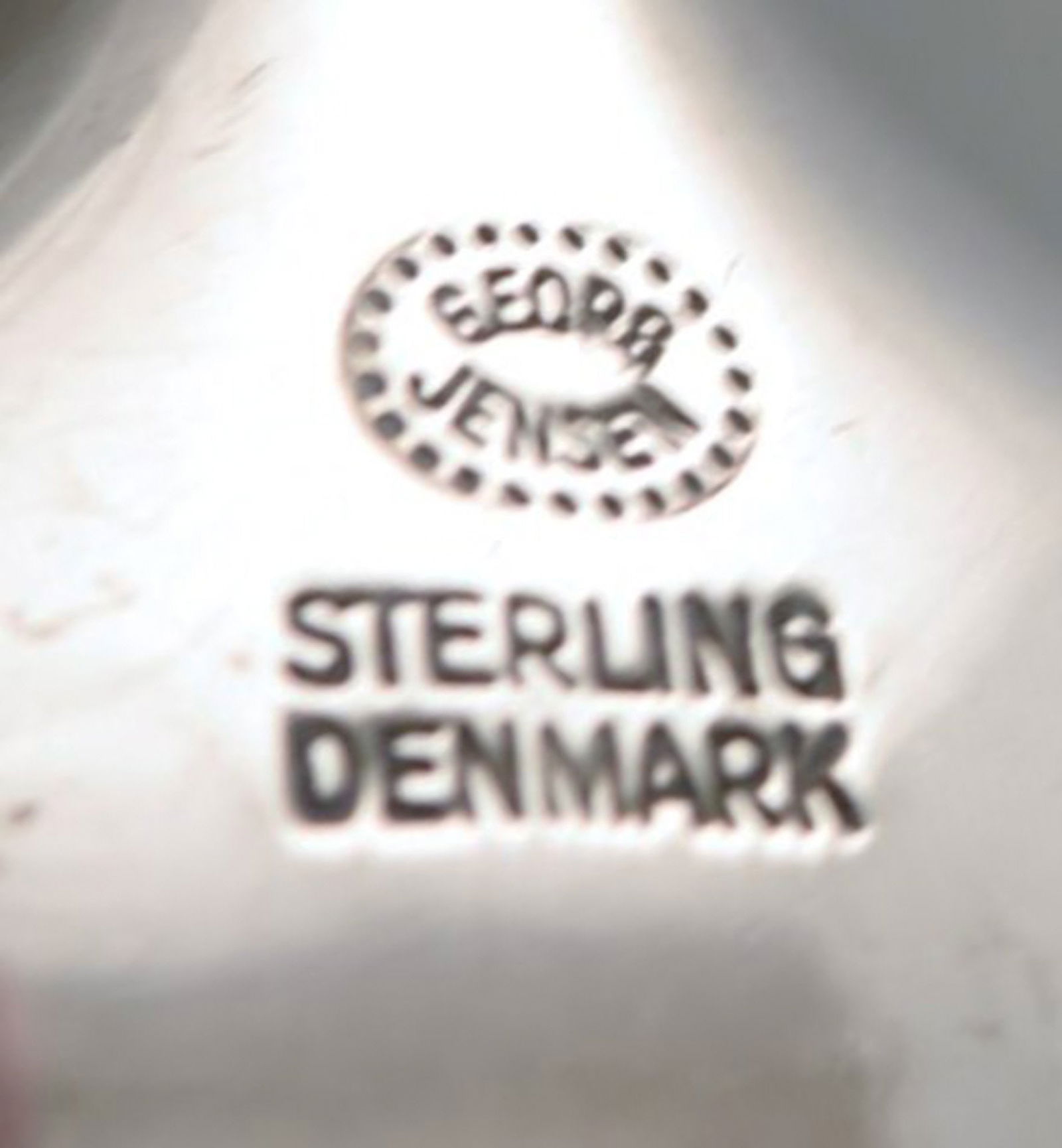 Tias Eckhoff for Georg Jensen. "Cypress" dessert spoon in sterling silver. - 3