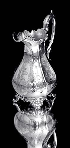 SAVORY & SONS - ANTIQUE 9pc. VICTORIAN STERLING SILVER TEA / COFFEE SET WITH TRAY, 1800 - 1849 - 6