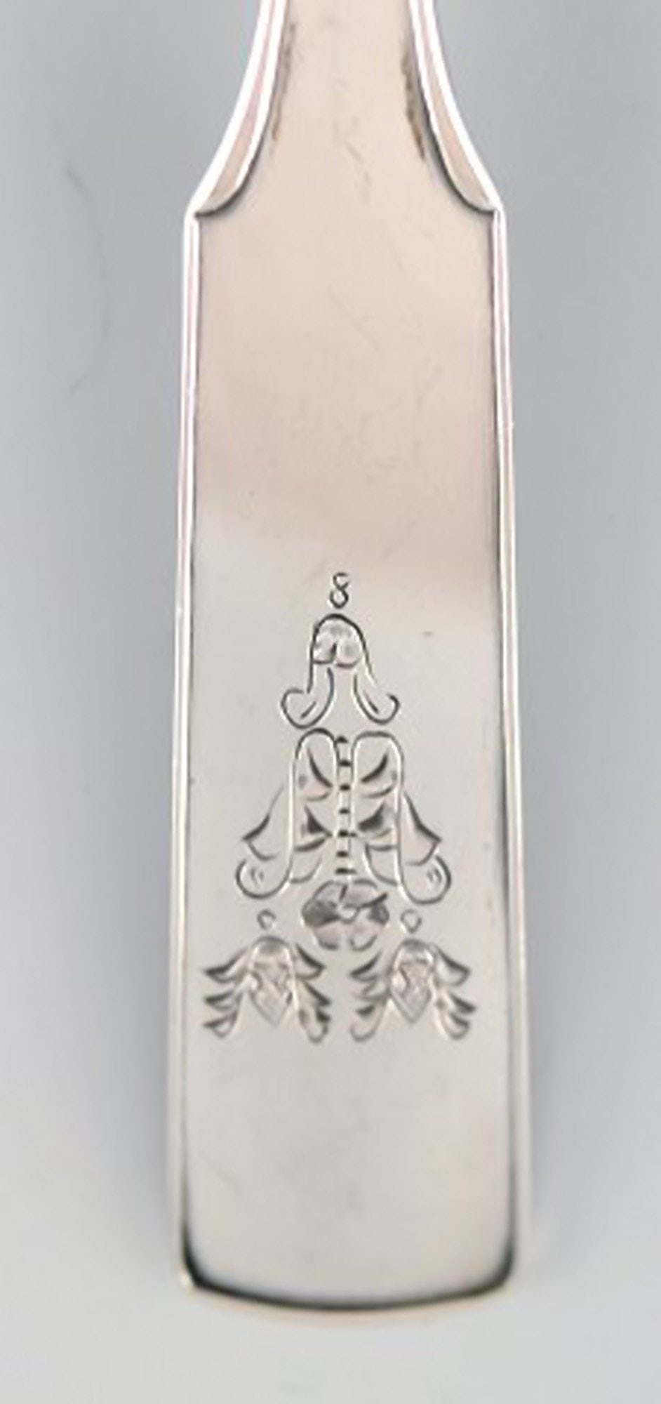 Hans Hansen silverware number 2. Sugar spoon in all silver. 1938. - 2