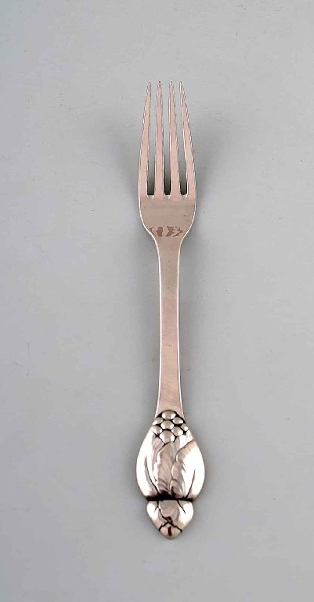 Evald Nielsen number 6, dinner fork in all silver. 1920's. Two pieces in stock. (1 of 4)