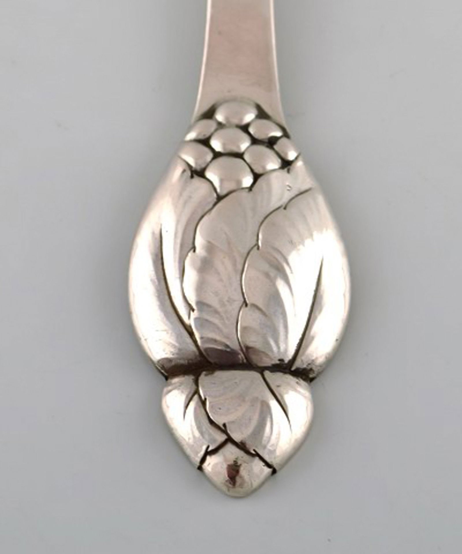 Evald Nielsen number 6, dinner fork in all silver. 1920's. Two pieces in stock. - 3