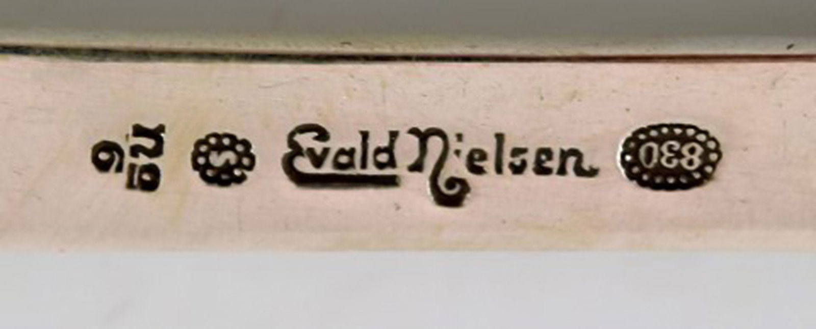 Evald Nielsen number 6, dinner fork in all silver. 1920's. Two pieces in stock. - 4