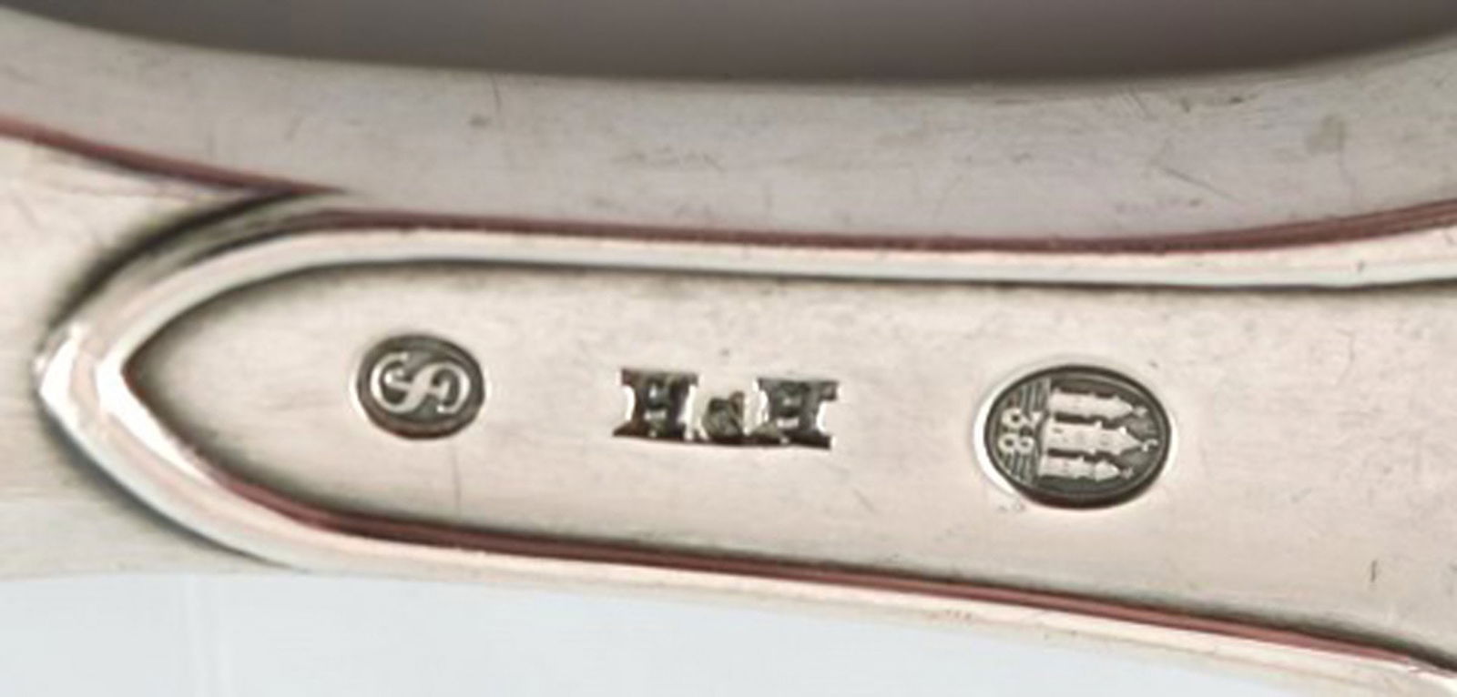 Hans Hansen silverware number 2. Bottle opener in danish silver and stainless steel. - 4