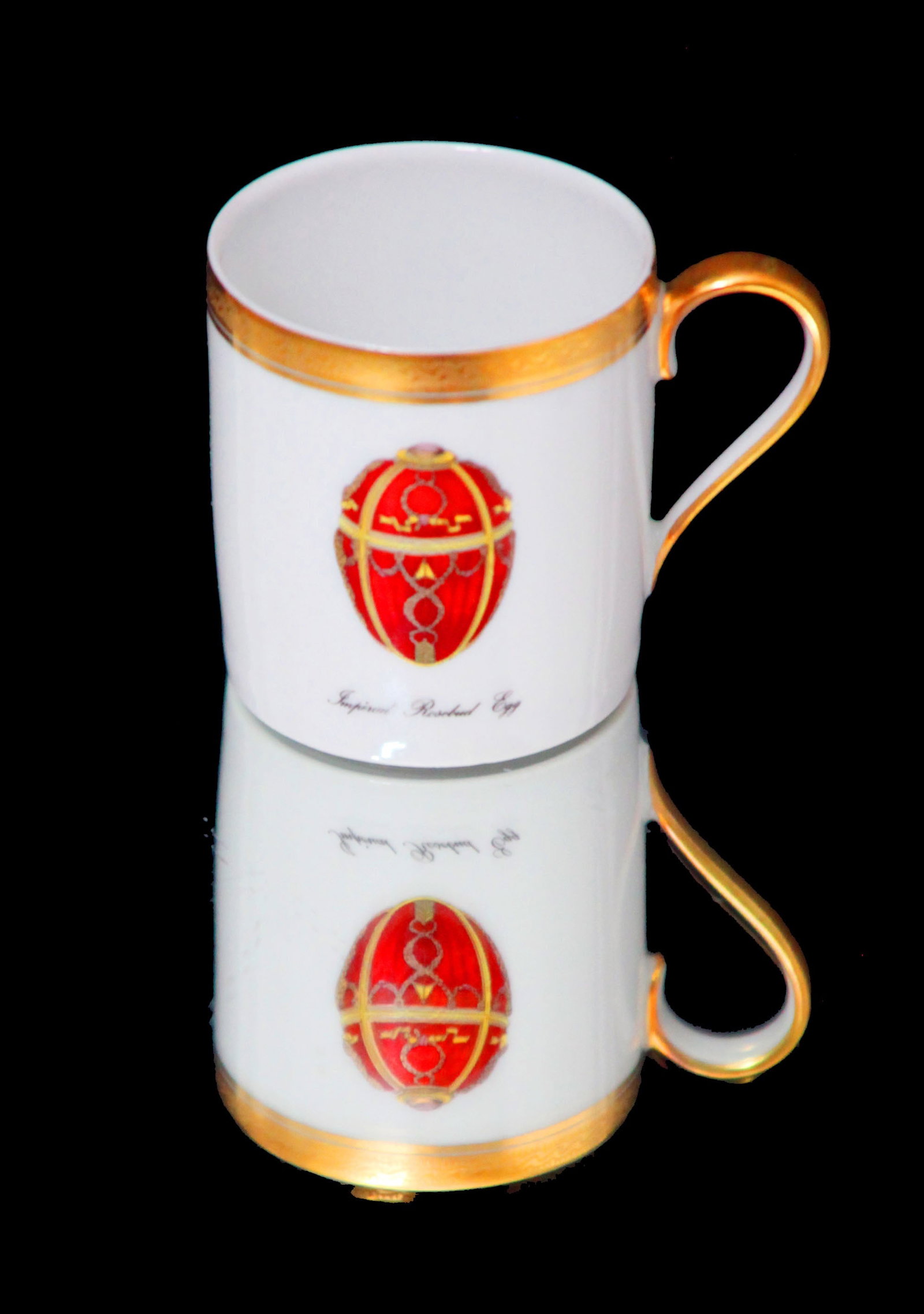 PUIFORCAT (HERMES) CHRISTOFLE - 5pc. 950 STERLING SILVER TEA SET + 4 FABERGE IMPERIAL EGG EXPRESSO - 19