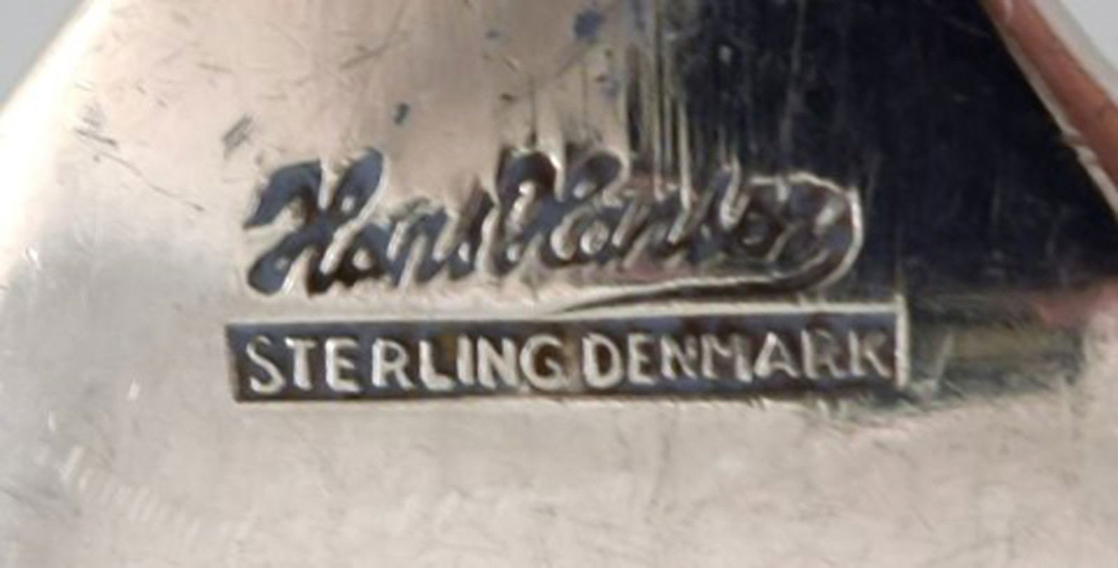 Hans Hansen cutlery Susanne cold meat fork in sterling silver. - 4