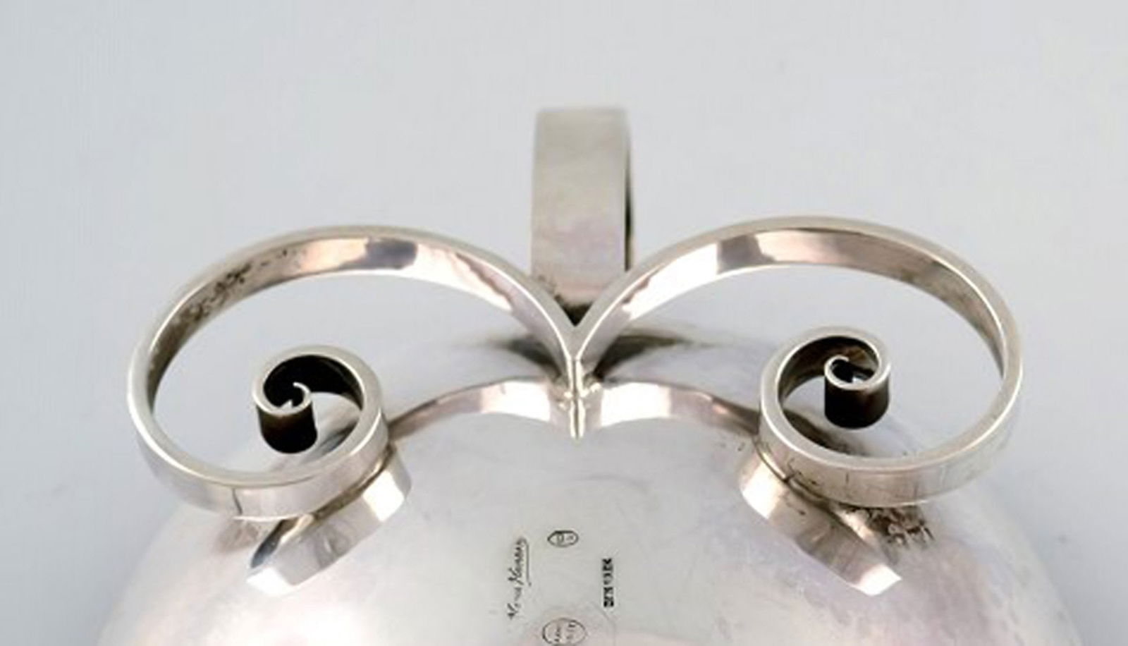 Hans Hansen, Kolding. Bowl of sterling silver. - 4