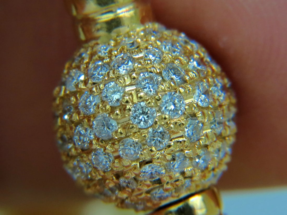 18KT 16.6M NATURAL SOUTH SEA GOLDEN PEARLS NECKLACE 1.50CT DIAMOND CLASP** - 6