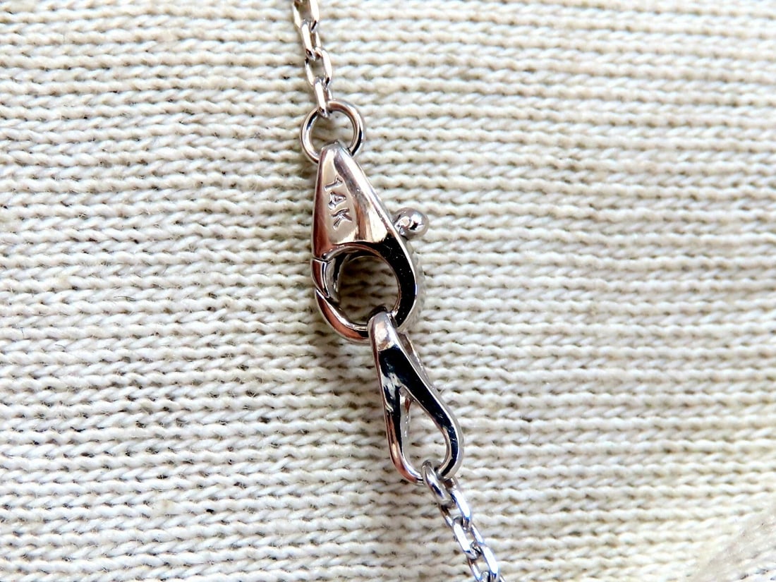 12.88ct. Natural Emeralds Diamonds Yard Necklace 14kt ** - 5