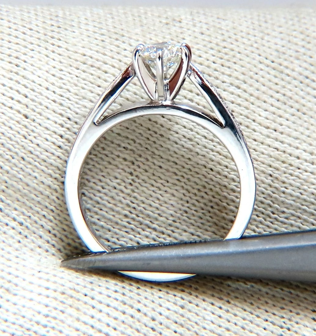 .50ct Natural Round Cut Diamond Ring H/VS 14kt - 4