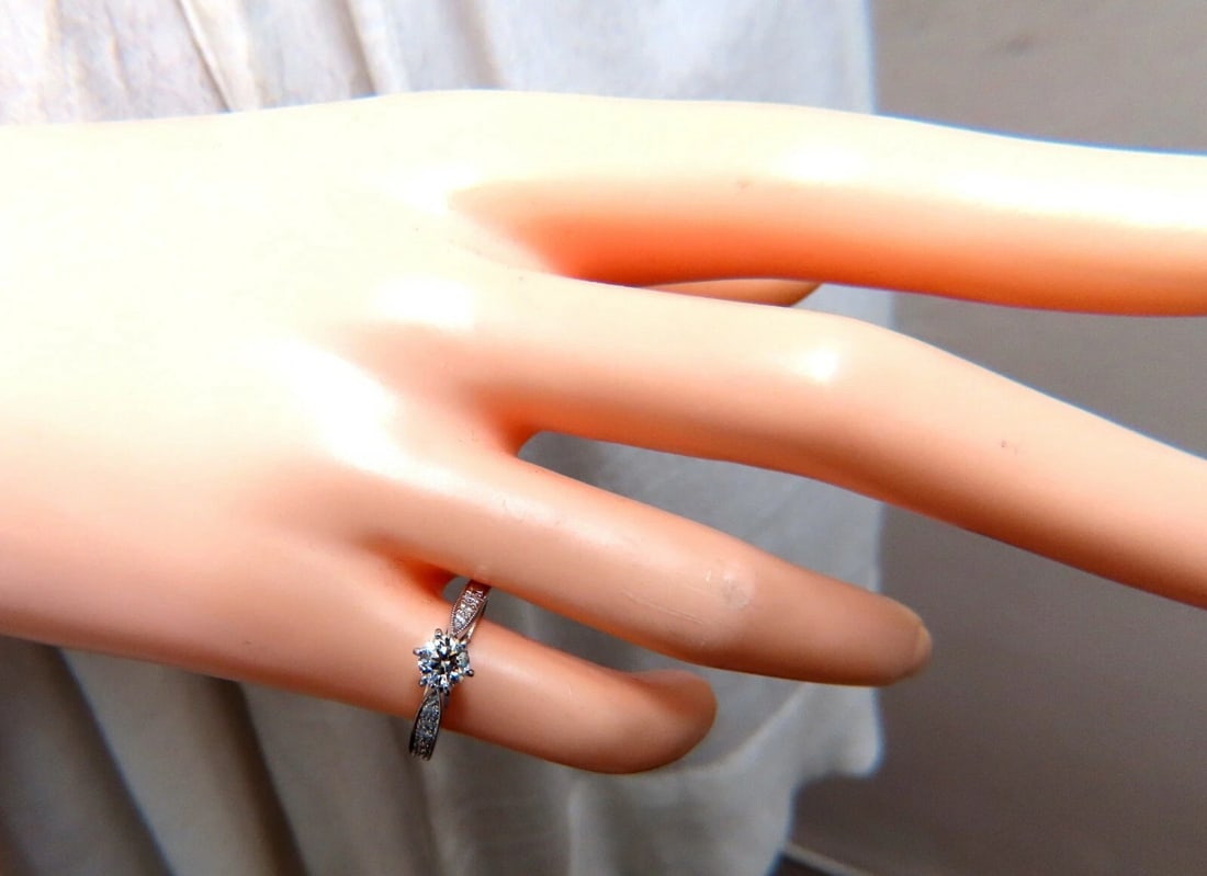 .50ct Natural Round Cut Diamond Ring H/VS 14kt - 6