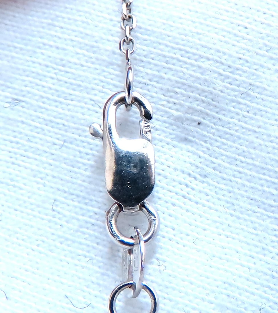 1.05ct Open Heart Natural diamonds necklace 14 karat** - 2