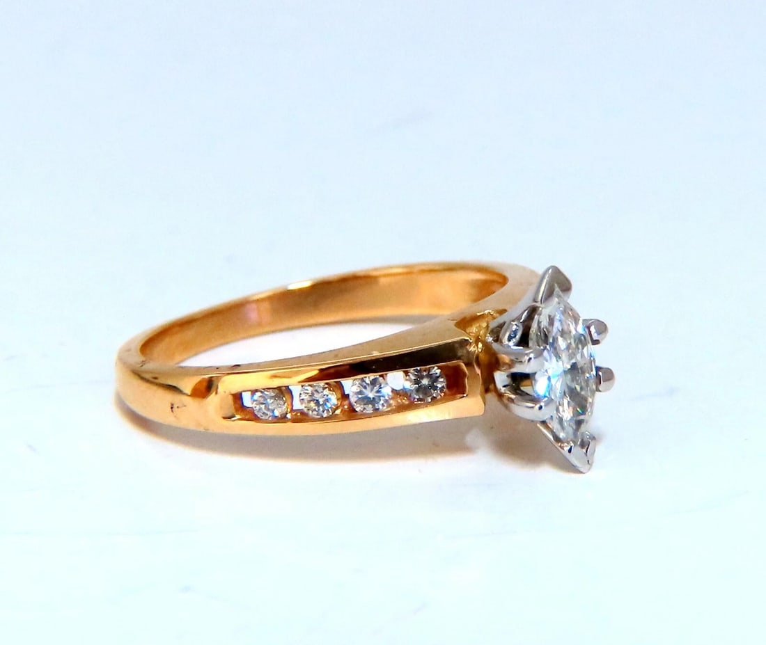 .40ct Natural Marquise Diamonds Accent Ring 14kt - 2