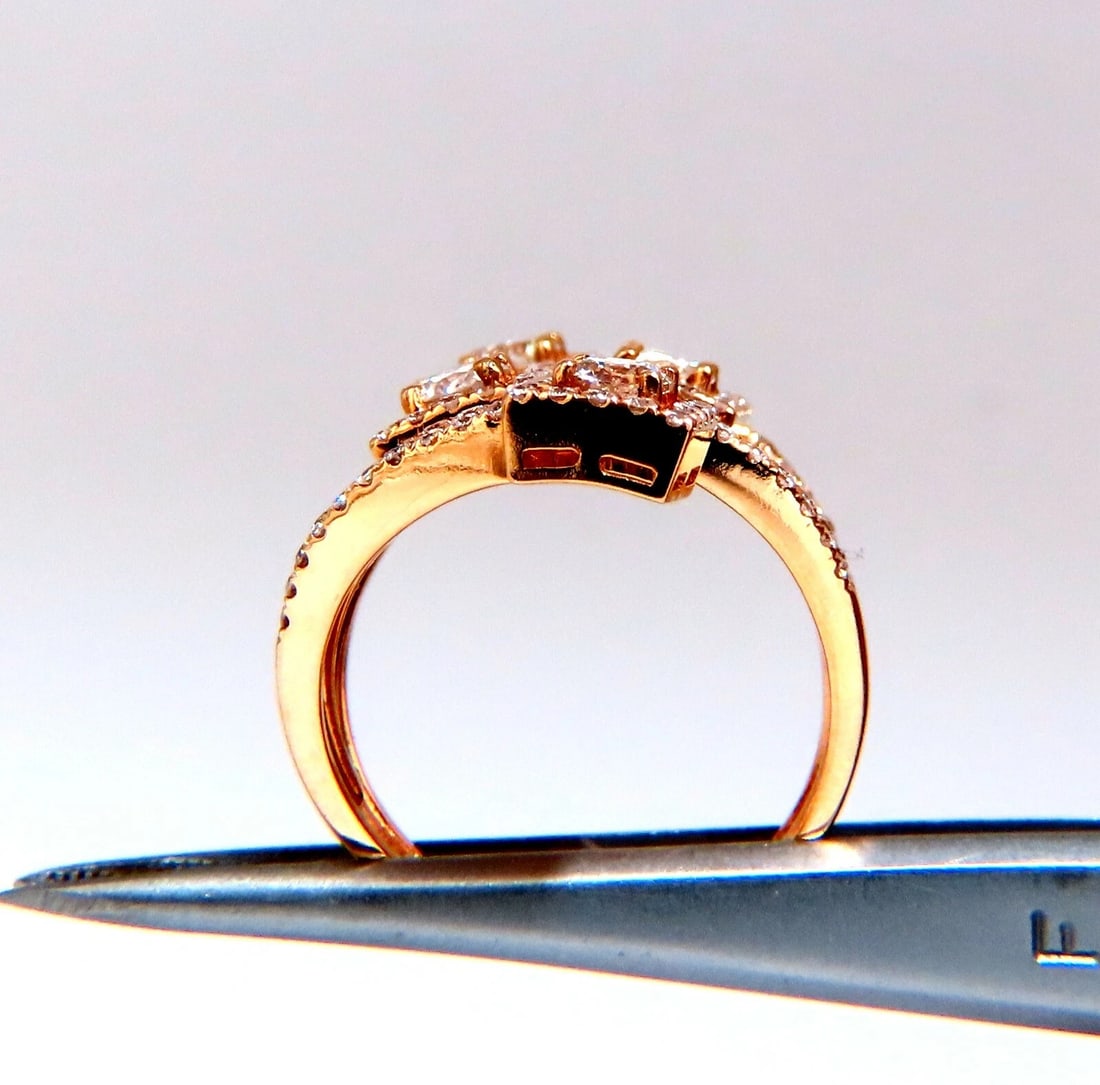 2.20ct Natural Diamonds Cluster Wrap Ring 18kt - 5