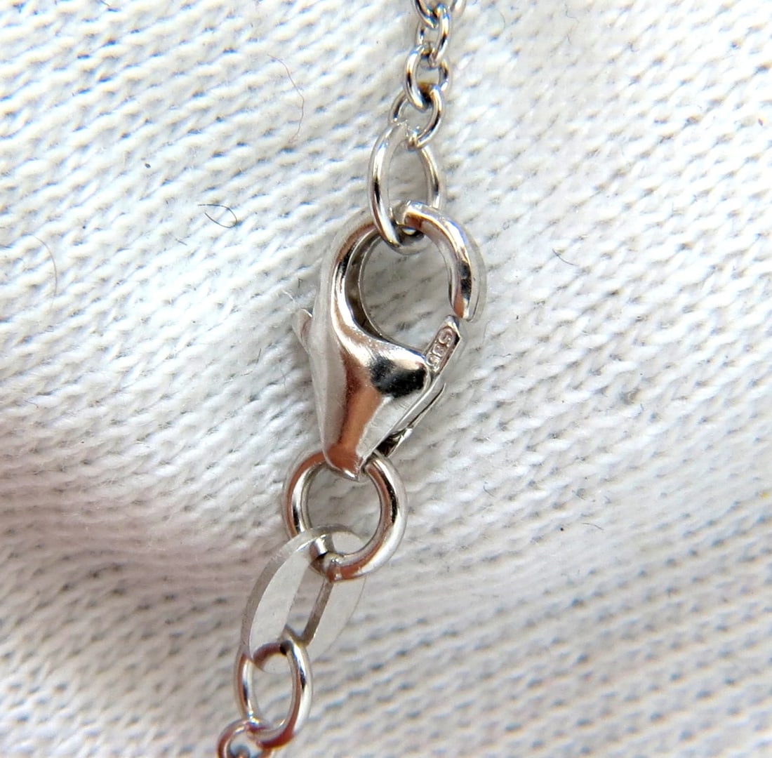 7.42CT NATURAL VIVID GREEN TSAVORITE DIAMONDS CROSS PENDANT 14KT ** - 2