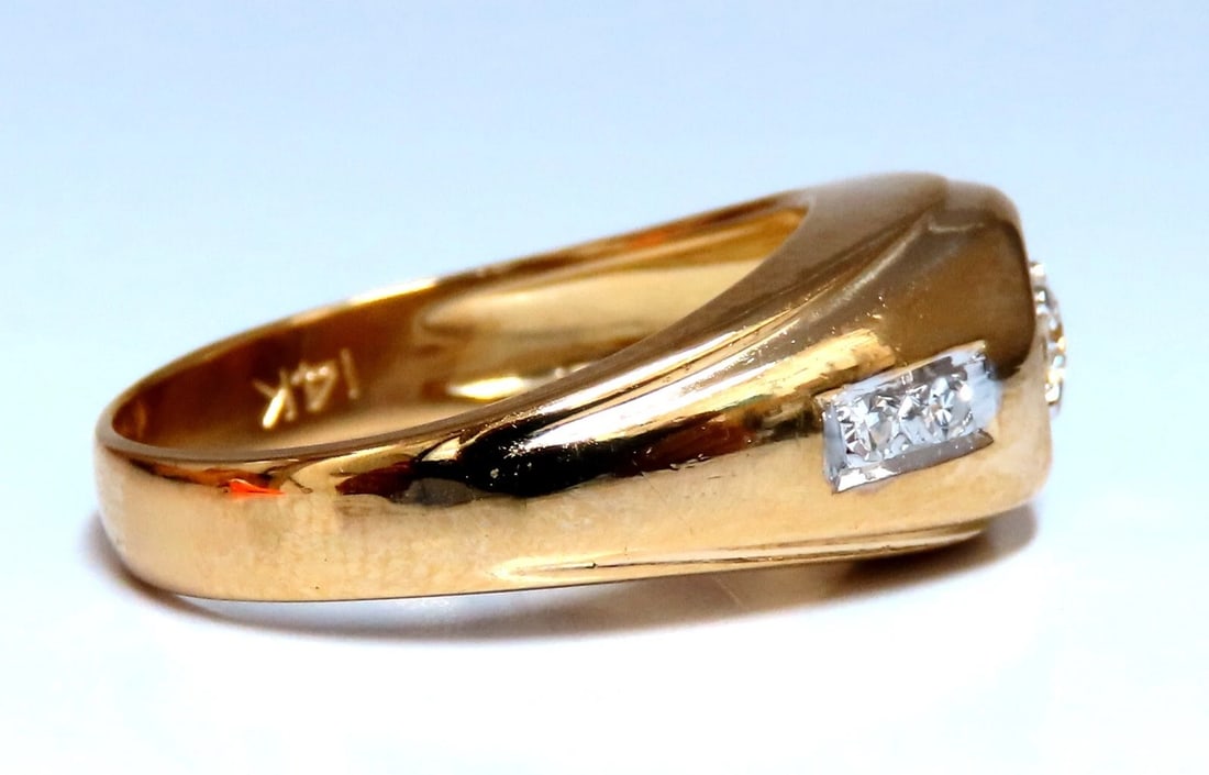.32ct. mens natural round diamond solitaire ring 14kt - 2
