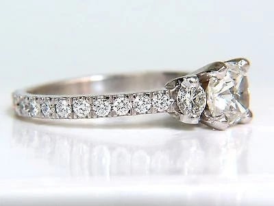 GIA Certified 1.01ct natural diamond ring platinum 10014 - 3